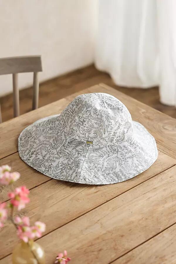 Terrain Asymmetrical Brim Cotton Crusher Hat, Botanical Cover