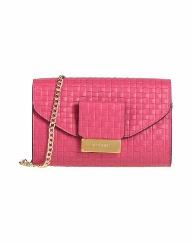 Visone Woman Cross-body bag Fuchsia Calfskin Cover