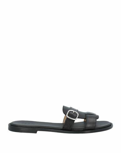 Doucal's Woman Sandals Black Leather Cover