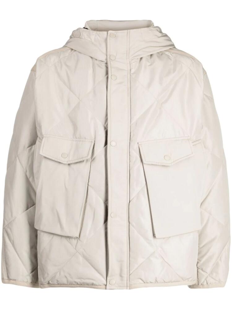 FIVE CM diamond-quilted padded jacket - Neutrals Cover