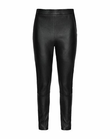 8 By Yoox Woman Leggings Black Lambskin Cover