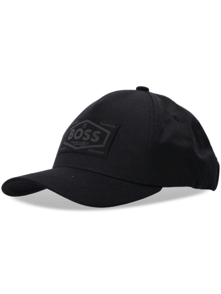 BOSS logo-print cotton cap - Black Cover