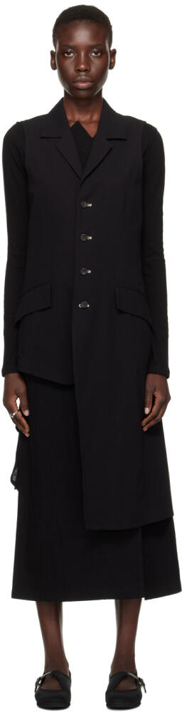 YOHJI YAMAMOTO Black Cambric Blazer Cover