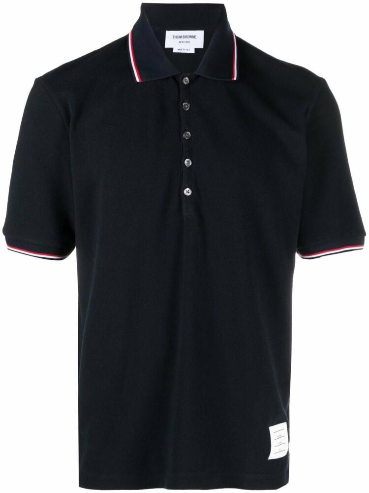 Thom Browne 4-Bar polo shirt - Blue Cover