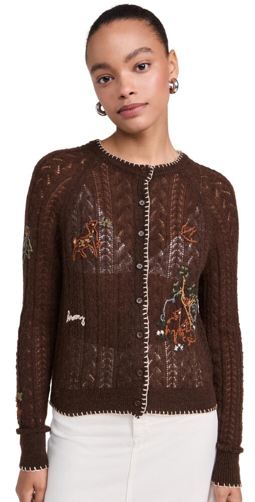 Sea Martha Embroidery Cardigan Brown Cover