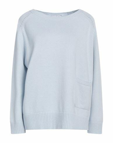 Gran Sasso Woman Sweater Sky blue Virgin Wool, Viscose, Cashmere Cover