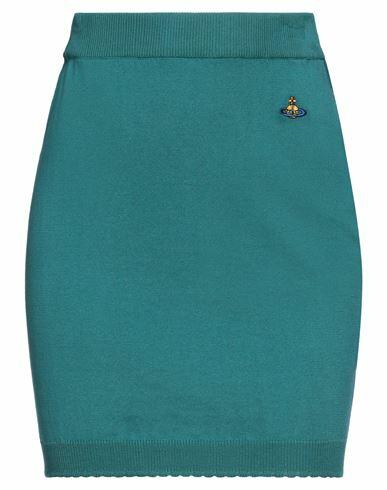 Vivienne Westwood Woman Mini skirt Deep jade Cotton Cover