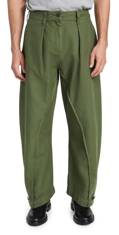 JW Anderson Twisted Seam Trousers Dark Green Cover