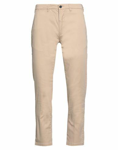 Yes Zee By Essenza Man Pants Beige Cotton, Elastane Cover