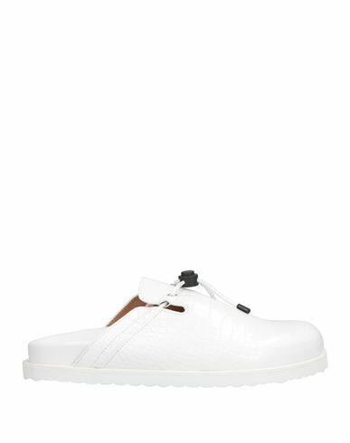 Buscemi Man Mules & Clogs White Soft Leather Cover