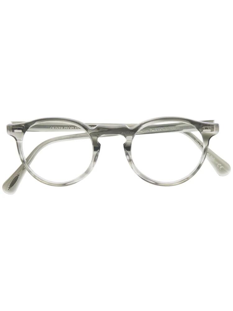 Oliver Peoples Gregory Peck round-frame glasses - Grey Cover