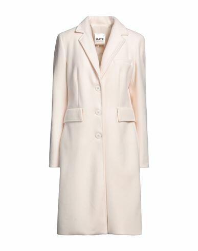 Kate By Laltramoda Woman Coat White Polyester Cover