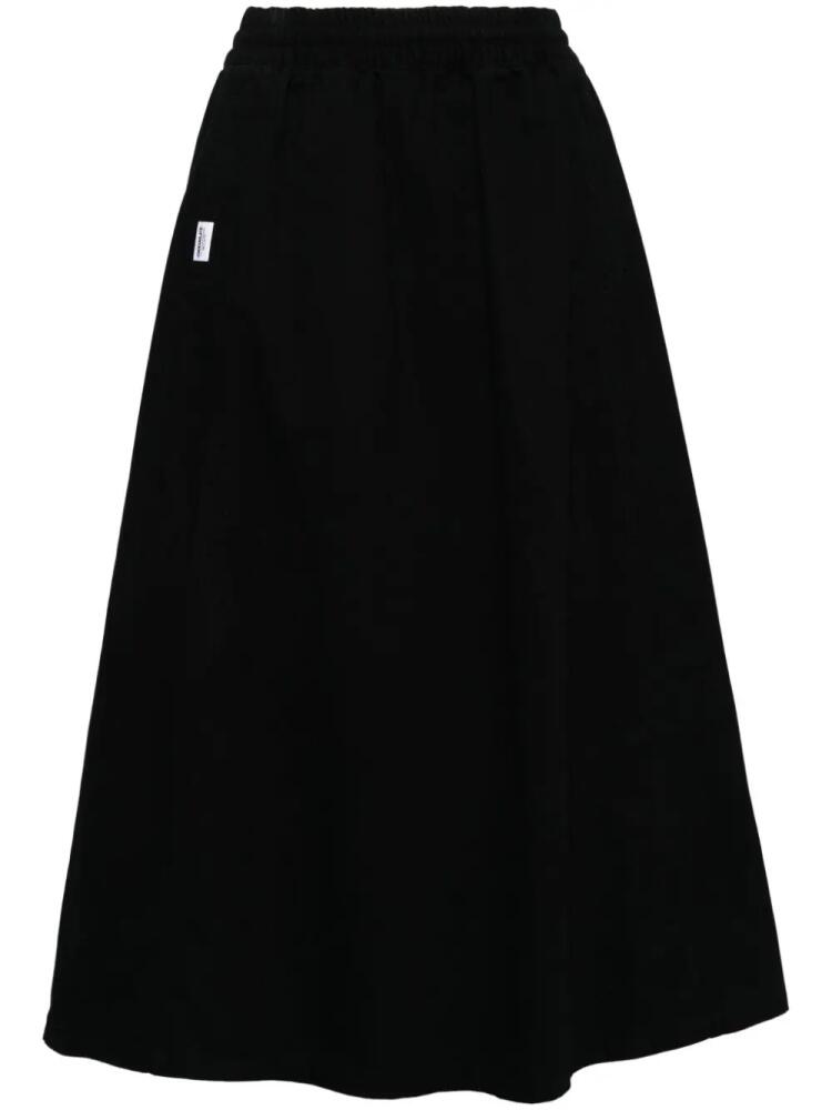 CHOCOOLATE Garment-pleated midi skirt - Black Cover