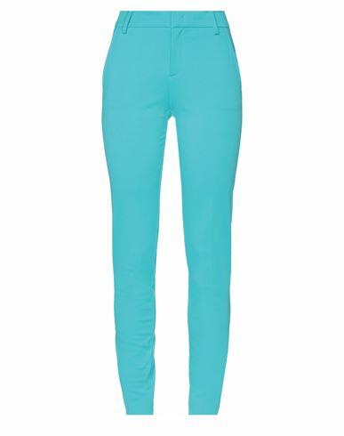 Vdp Collection Woman Pants Turquoise Viscose, Polyamide, Elastane Cover