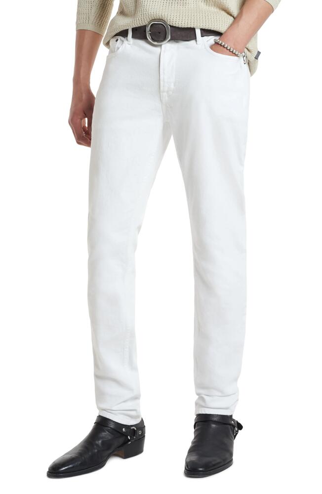 John Varvatos J702 Deacon Slim Fit Jeans in White Cover