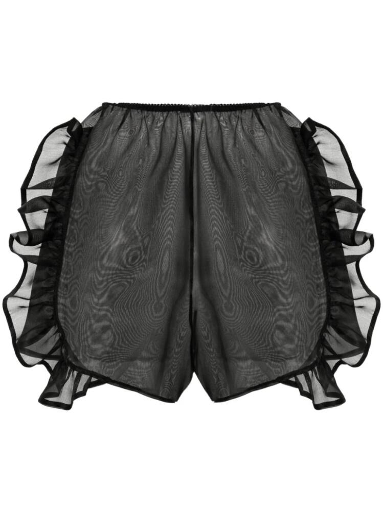 Ioana Ciolacu Dahlia semi-sheer shorts - Black Cover