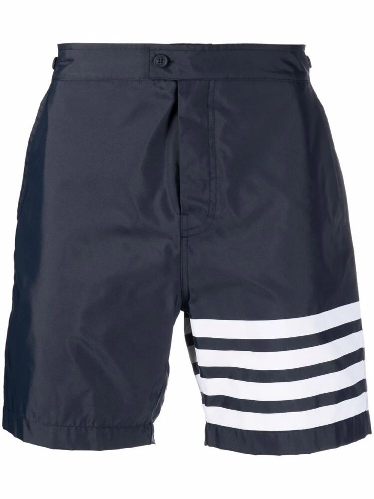 Thom Browne 4-Bar swim shorts - Blue Cover