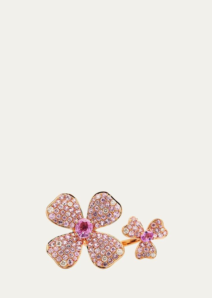 Stefere Rose Gold Pink Sapphire Ring from The Flower Collection Cover