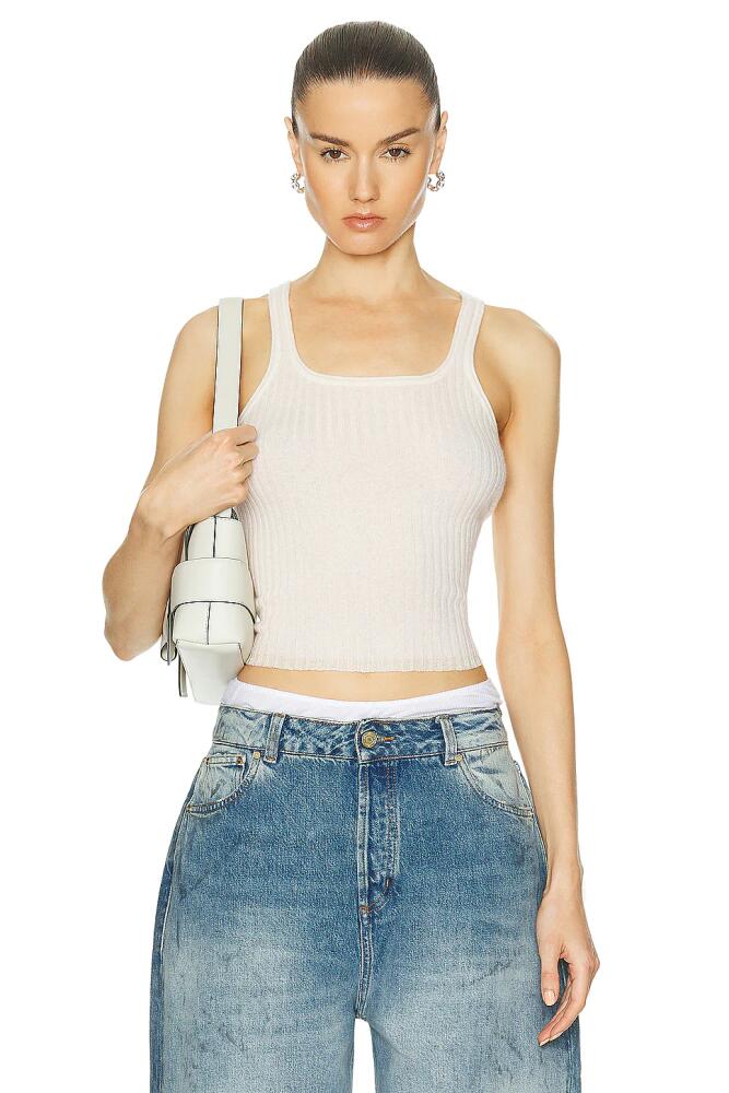 Guest In Residence Rib Tank Top in Cream Cover