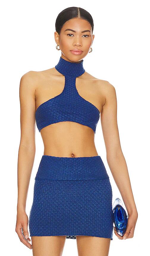 Indah Demi Halter Top in Navy Cover