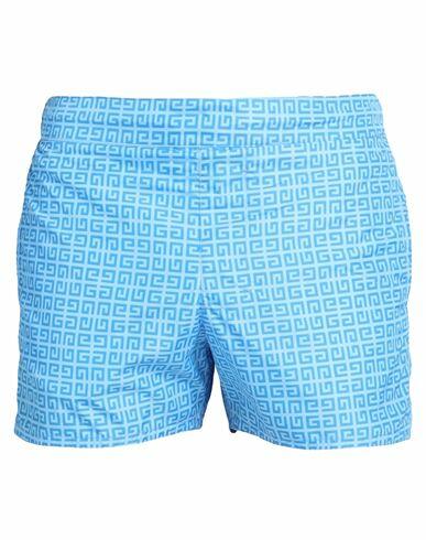 Givenchy Man Swim trunks Sky blue Polyester Cover