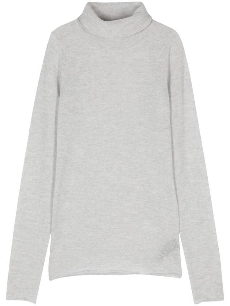 Haikure mélange-effect sweater - Grey Cover