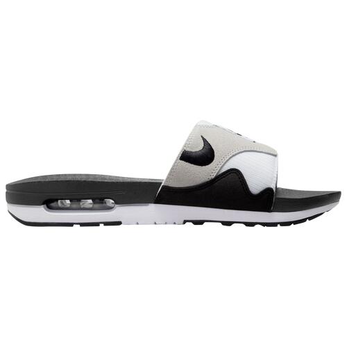 Nike Mens Nike Air Max 1 Slide - Mens Shoes Neutral Grey/White/Black 08.0 Cover