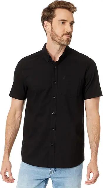 Volcom Everett Oxford Short Sleeve (New Black 3) Men's Clothing Cover