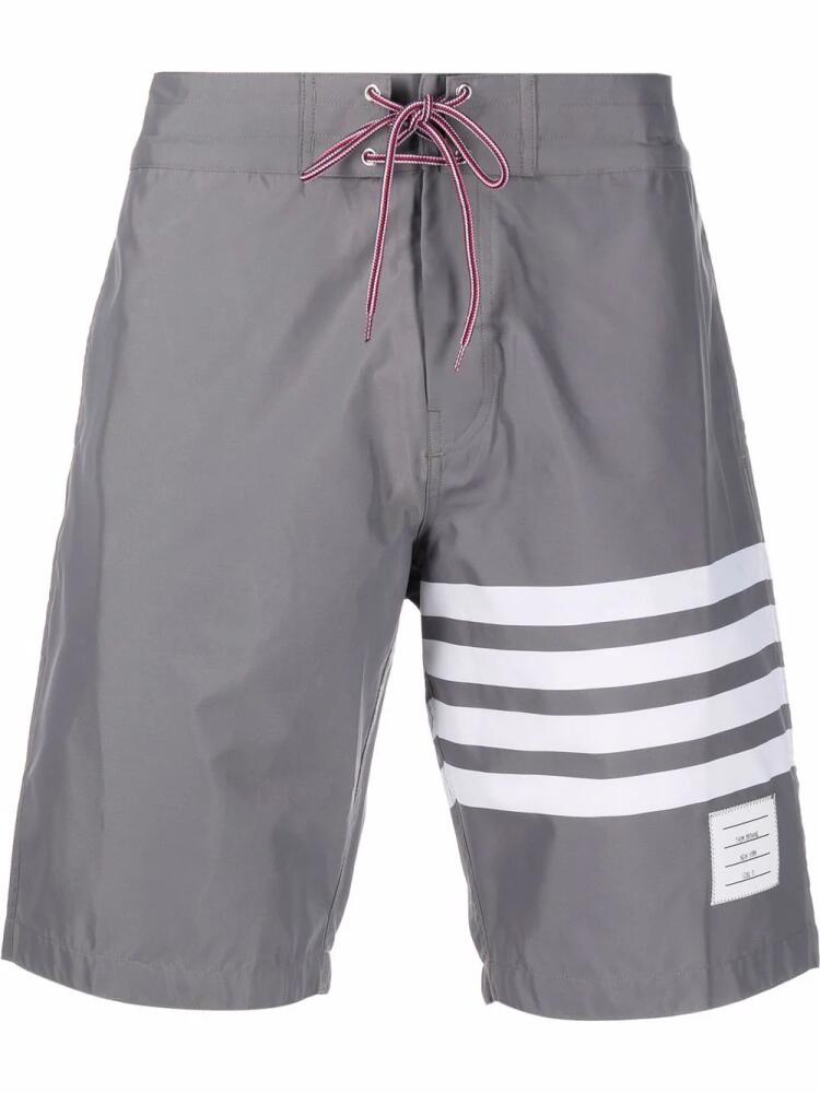 Thom Browne 4-Bar swim shorts - Grey Cover