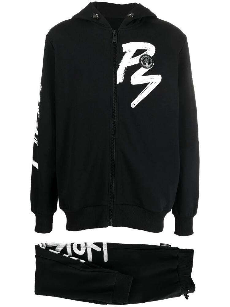 Plein Sport tiger motif tracksuit - Black Cover