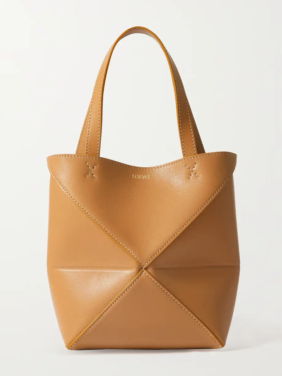 Loewe - Puzzle Convertible Mini Leather Tote - Brown Cover