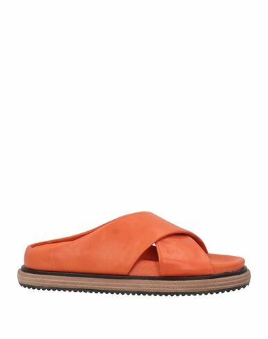 181 Woman Sandals Orange Soft Leather Cover