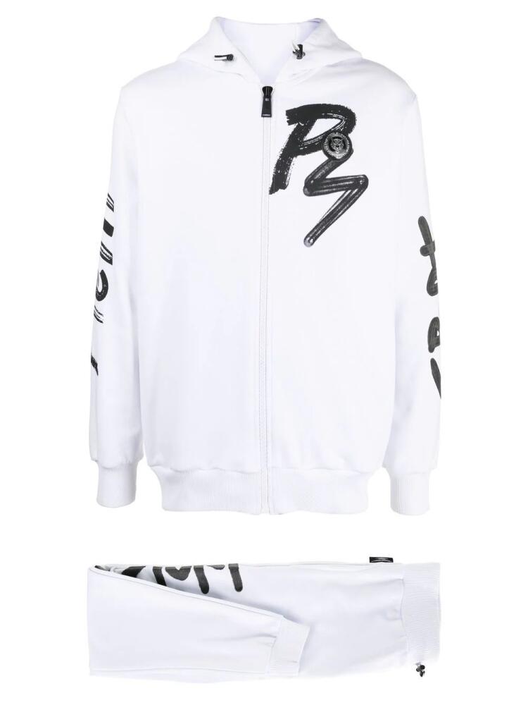 Plein Sport tiger motif tracksuit - White Cover