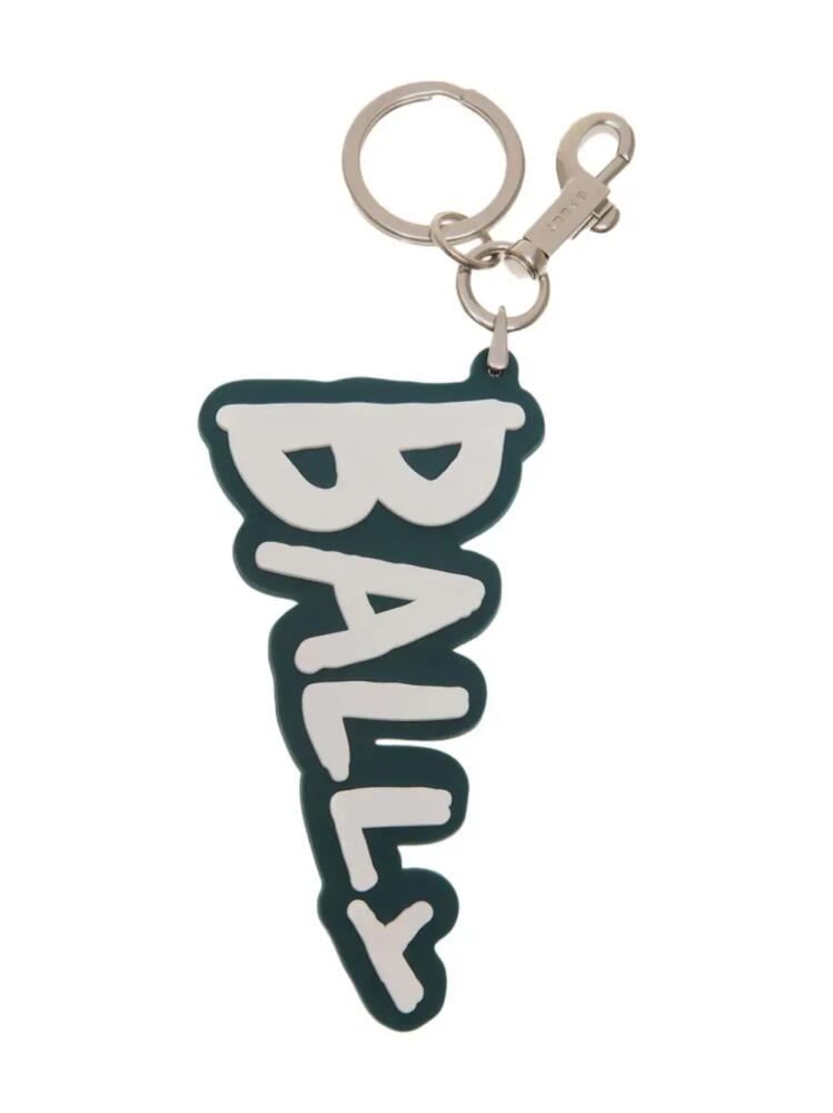 Bally sculpted-logo keyring - Green Cover