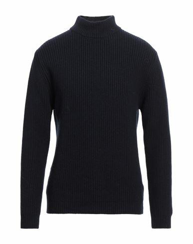 Daniele Fiesoli Man Turtleneck Midnight blue Merino Wool, Polyamide Cover