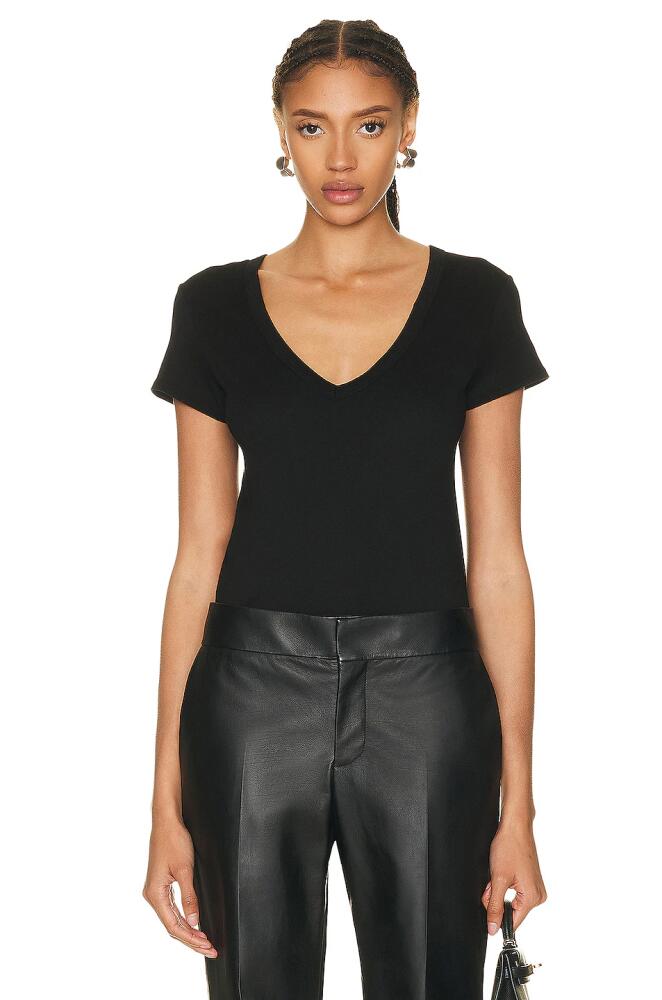 Enza Costa Perfect V Top in Black Cover