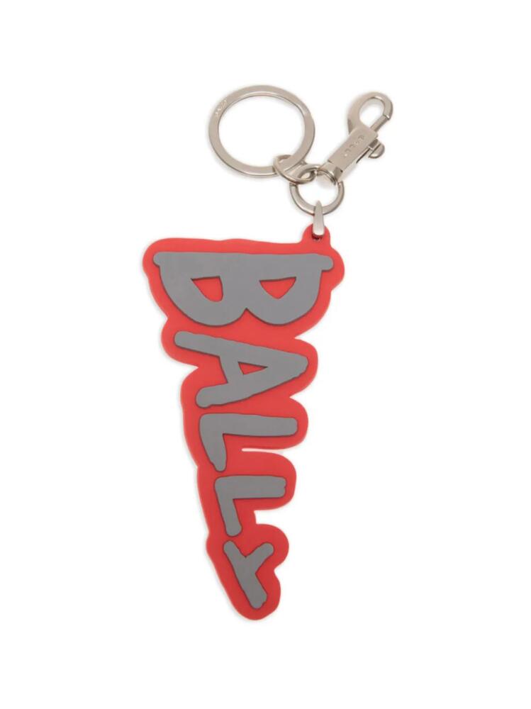 Bally contrasting logo keychain - Red Cover