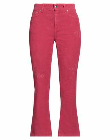 Department 5 Woman Pants Fuchsia Cotton, Elastane Cover