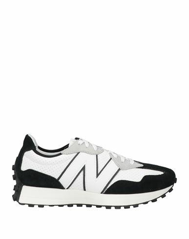 New Balance Man Sneakers Black Leather Cover