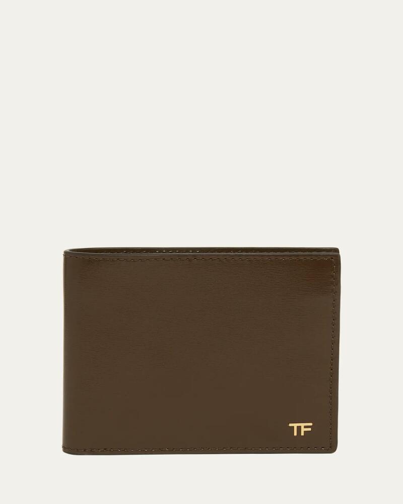 TOM FORD Men's Bi-Fold Leather Wallet Cover