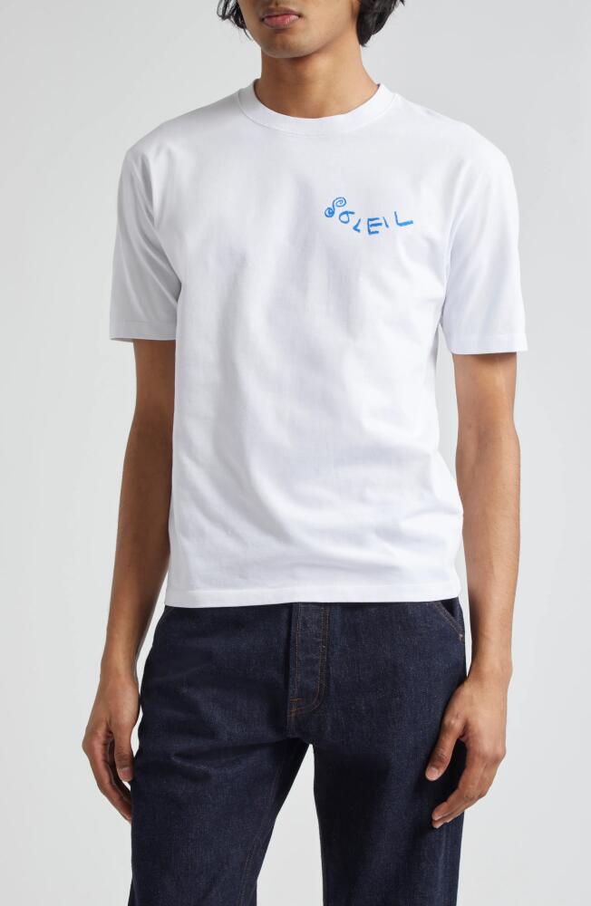 Drake's Soleil Graphic T-Shirt in White Cover