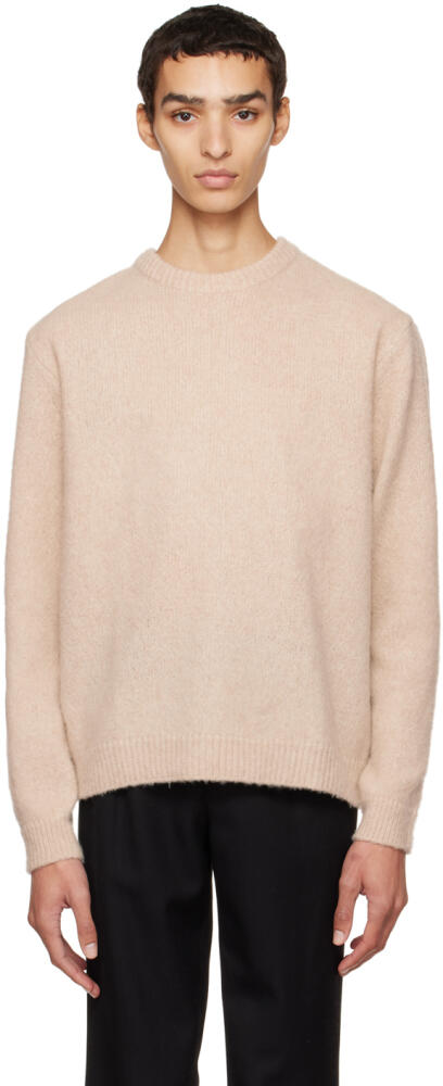 Solid Homme Beige Crewneck Sweater Cover