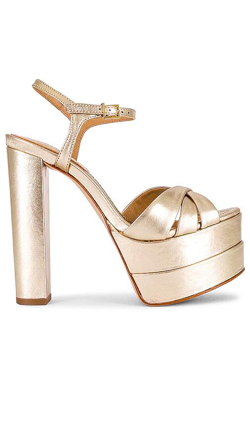 Schutz Keefa High Platform in Metallic Gold Cover