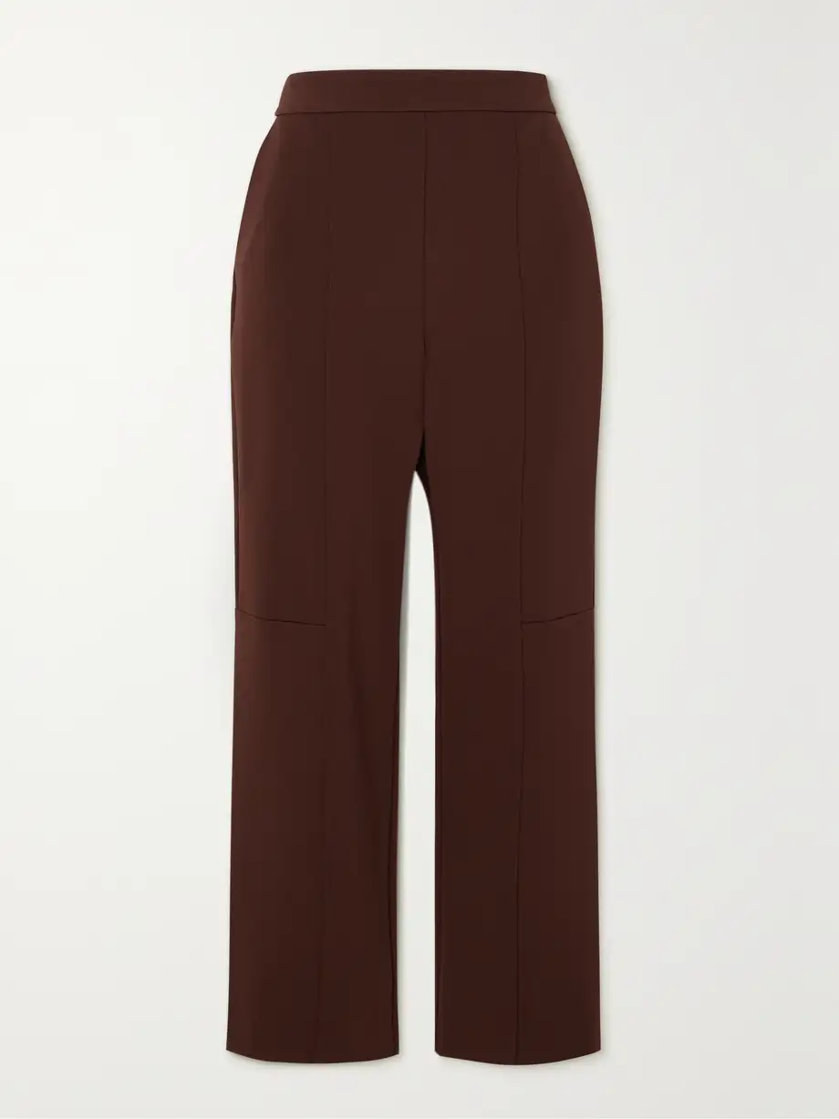 Max Mara - Leisure Glasgow Stretch-jersey Straight-leg Pants - Brown Cover