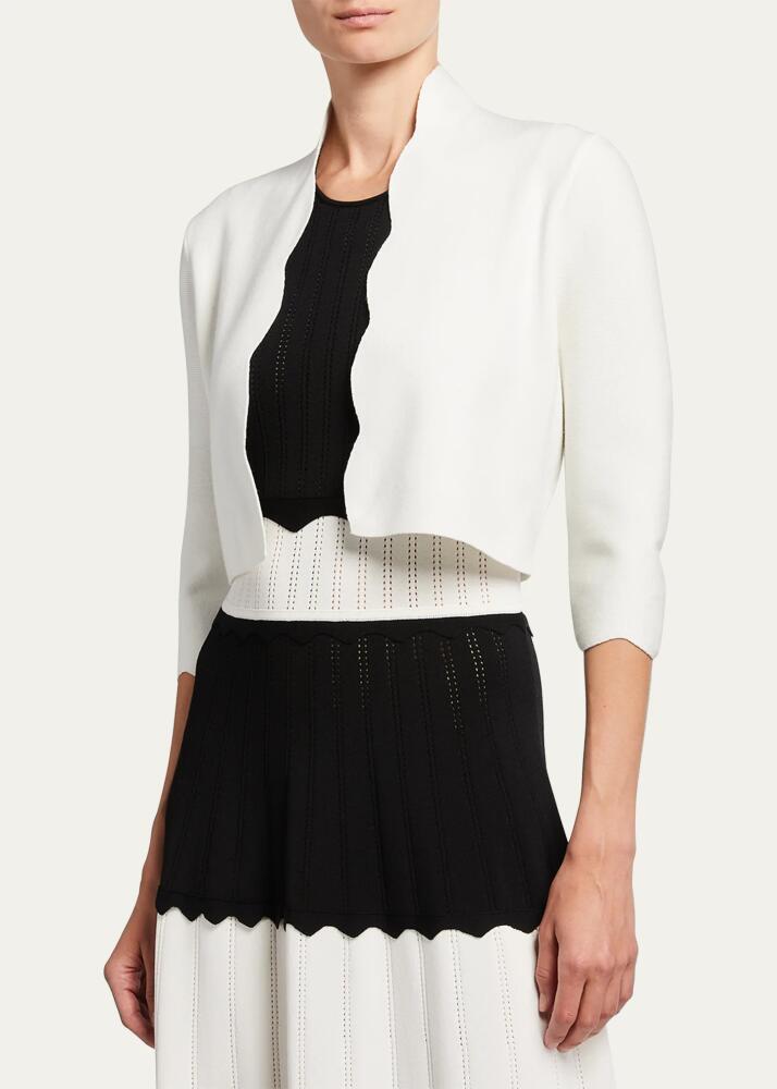 Lela Rose Scalloped Bolero Cardigan Cover