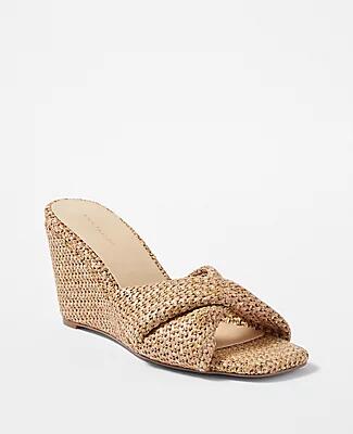 Ann Taylor Knotted Wedge Sandals Cover