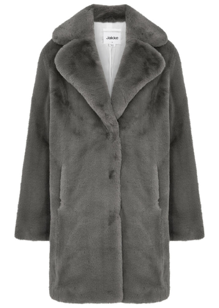 Jakke Heather Faux fur Coat - Grey Cover