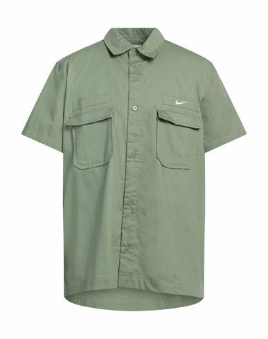 Nike Man Shirt Military green Cotton Cover