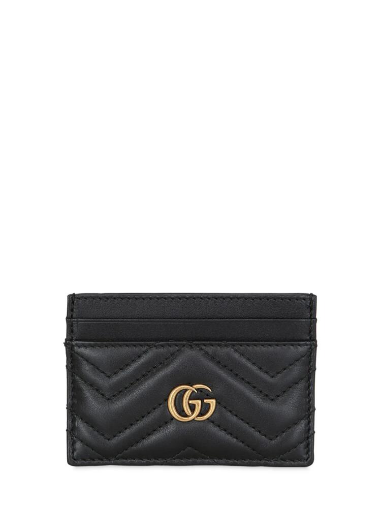 GUCCI Gg Marmont Quilted Leather Card Holder Cover