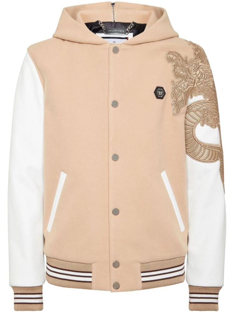 Philipp Plein monogram bomber jacket - Neutrals Cover